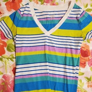 Striped cotton t-shirt